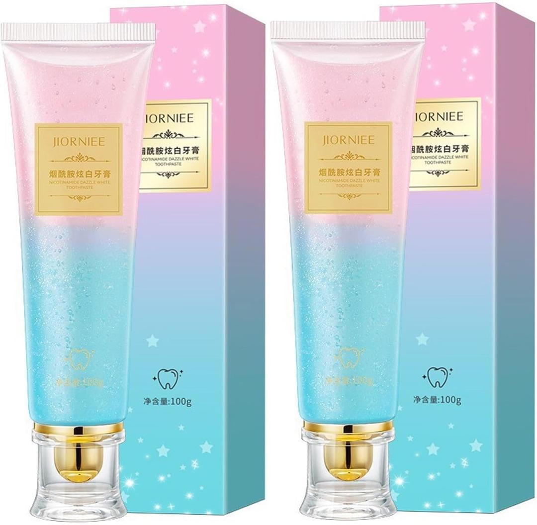 4PC Niacinamide Toothpaste, Niacinamide Whitening Toothpaste, Intensive Nicotinamide White Teeth, Fresh Breath, Stain Removal Pack of 4 By 2028/04/12