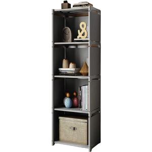 RIIPOO Storage Cubes Organizer Shelves, 4 Cube Bookcase Bookshelf for Bedroom Closet Small Spaces, Cube Storage Organizer Shelf for Kids Clothes Nursery