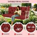 5" Thick Outdoor Porch Swing Cushions 60" Waterproof 3 Seater
PP Cotton & Memory Foam Fill, Fade Resistant, with Backrest Support, Replacement for Patio Bench & Outdoor Furniture