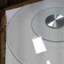 31" Glass Lazy Susan for Dining Table - Tempered Glass Round Clear Tabletop Large Rotating Tray, Silent & Smooth Spin (31inch/80cm)
