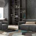 Guvana Black Wallpaper Peel and Stick Concrete Contact Paper Faux Cement Textured Wallpaper Modern DIY Removable Self Adhesive Wall Paper for Living Room Kitchen Wall Covering Vinyl Roll 15.7"x197"
