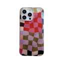 Reoomukk Colorful Checkered Phone Case for iPhone 14 Pro Max 6.7in,Aesthetic Trendy Retro Gingham Design Unique Chic Bling Protective Cover for iPhone 14promax 6.7"