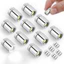 10pcs Micro Led Lights, Battery Powered Tiny Led Lights Small Mini Dollhouse Miniature Light for Paper Lantern Party Decoration Crafts Dollhouse Accessories (White Light)