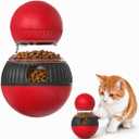 Cat Interactive Toys,Cat Treat Dispenser,Cat Toys for Indoor Cats,Sound Cat Puzzle Feeder Stimulating Activity,Portion Control Slow Feeder with Adjustable Food Intake,Suitable for Kitten and Adult Cat
