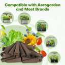 Ahopegarden 86PCS Hydroponic Pods Kit: Grow Anything Herb Kits with 600ml A&B Plant Food, 40 Grow Sponges, 40 Labels, 1 Tweezer - Hydroponics Supplies for Aerogarden&Most Brand Herb Garden
