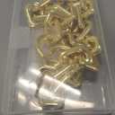 willikiva 15.3 Inche 17mm DIY Iron Flat Chain Strap Gold Handbag Chains Accessories Purse Clutches Handles Wrist Straps Replacement Straps, with Metal BucklesGold-2