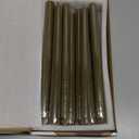 Olive Ribbed Taper Candles 10.5 inch Green Tapered Candles Ideal as Dinner Candle Smokeless and Unscented Candle Sticks Long Burning,Set of 12