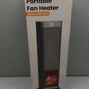 Space Heaters for Indoor Use, 1500W PTC Ceramic Electric Heater with Thermostat, Room Temperature Display, 70° Oscillation, Remote Control, 12H Timer, Quiet Portable Heater for Office Bedroom