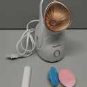 Facial Steamer, Amconsure Nano Ionic Face Steamer for Home, 100ML Warm Mist Humidifier for Women Moisturizing, Unclogs Pores-Bonus Stainless Steel Skin Kit and 2 Face Scrubbers (C-rose Gold)