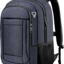 AREYTECO Laptop Backpack,18.4 Inch Extra Large Travel Backpack Airline Approved, Business Anti Theft Sturdy Work Computer College High School Backpack Bag Fits 18 Inch Notebook for Men Women, Blue