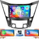 Android Car Stereo for Hyundai Sonata 2010-2015 2+32GB with Wireless Carplay Android Auto, 9" Touch Screen Radio Dash Kit GPS Navigation WiFi Bluetooth SWC Mirror Link, Mic Backup Camera