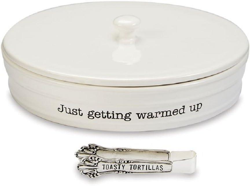 Mud Pie Ceramic Tortilla Warming Dish Set of 3