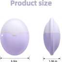 Sunscreen Applicator for Kids with Replaceable Body Sunblock Lotion Sponge 1.86oz Sunscreen Sponge Applicator Refillable Portable Silicone Washable for Kids Women Adults Family Travel Size (Purple)