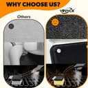 Grill Brush Bristle Free, Grill Brush with 5 Replacement Heads, Grill Cleaner Brush for Outdoor Grill, Cast Iron, Stainless Steel Grates, Grill Scraper Outdoor BBQ Grill, Dad Father Gift, Black