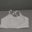RUNNING GIRL Sports Bra for Women, Molded Cup High Impact Sports Bras for Women with Sewn in Pads (White, XXL)