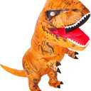 viwzon Inflatable Dinosaur Costume Adult & Kid, Blow Up Trex Costume for Parties Cosplay Funny Inflatable Suit
