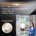 Upgraded W11043014 W10805744 Refrigerator LED Light Bulb Compatible with Whirlpool W10745744 W10565137 W10837631 W10865849 Refrigerator LED Light Bulb -1 Year QA