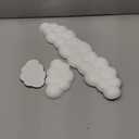 Cloud Wrist Rest for Computer Keyboard Arm Wrist Rest with Non-Slip Base Extended Rest Ergonomic Memory Foam for Keyboard and Mouse Typing Pain Relief, Office, Gaming, Computer (White Set)