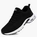 Tinefiy Steel Toe Shoes for Women Lightweight Safety Shoes Air Cushion Comfortable Slip Resistant Indestructible Womens Puncture Proof Work Shoe, Women 11,5, Men 10