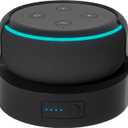 Echo Dot 3 Battery Base, Portable Dot 3rd Gen Mini 2 Battery Base, 5200 mAh 8 Hours Work Time, Black Not Include Speaker (Black5)
