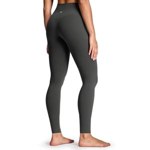 HeyNuts Yoga Pro Full Length Yoga Leggings for Women, Buttery Soft High Waisted Compression Workout Lounge Yoga Pants 28" Graphite Grey M(8/10)