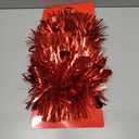 Red Valentine's Day Boa Garland - 9 ft (1 Pc.) - Lush & Vibrant Decor for Romantic Ambience - Perfect for Valentine's Celebrations & Events