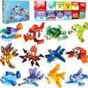 Party Favors for Kids Goodie Bags ,12PCS Mini Building Blocks Ocean Animal, Sea Creatures Building Blocks SetBuilding Sets Stem Toys for Birthday Party Gift,Goodie Bags, Prize,Cake Topper
