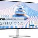 Dell S2725HS 27 Inch Monitor, FHD (1920x1080) Display, 100Hz Refresh Rate, 1500:1 Contrast Ratio, TV Rheinland Eye Comfort 4 Star, Integrated 2x5W Speaker, Height/Tilt/Swivel/Pivot- Ash White Color