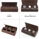 Genuine Leather Watch Roll Case - Luxurious Protection & Organization for Your Valuable Timepieces