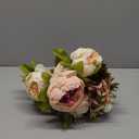 Duovlo Fake Flowers Vintage Artificial Peony Silk Flowers Wedding Home Decoration, Pack of 1 (Light Pink)