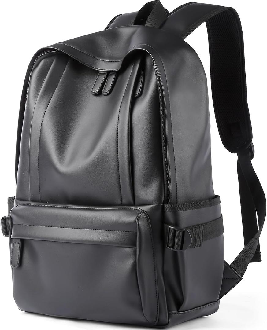 Laptop Leather Travel Backpack For Men Water-Repellent Carry On Back Pack For Travel Business Work computer Backpacks Fit 15.6" Laptop Laptop Leather Travel Backpack For Men Water-Repellent Carry On Back Pack For Travel Business Work computer Backpacks Fit 15.6" Laptop