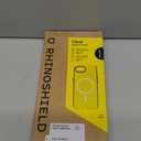 RhinoShield Clear Case Compatible with Magsafe for iPhone 16e | Superior Magnetic, Advanced Yellowing Resistance, Crystal Clear, Protective and Customizable Clear Phone Case - Black Camera Ring