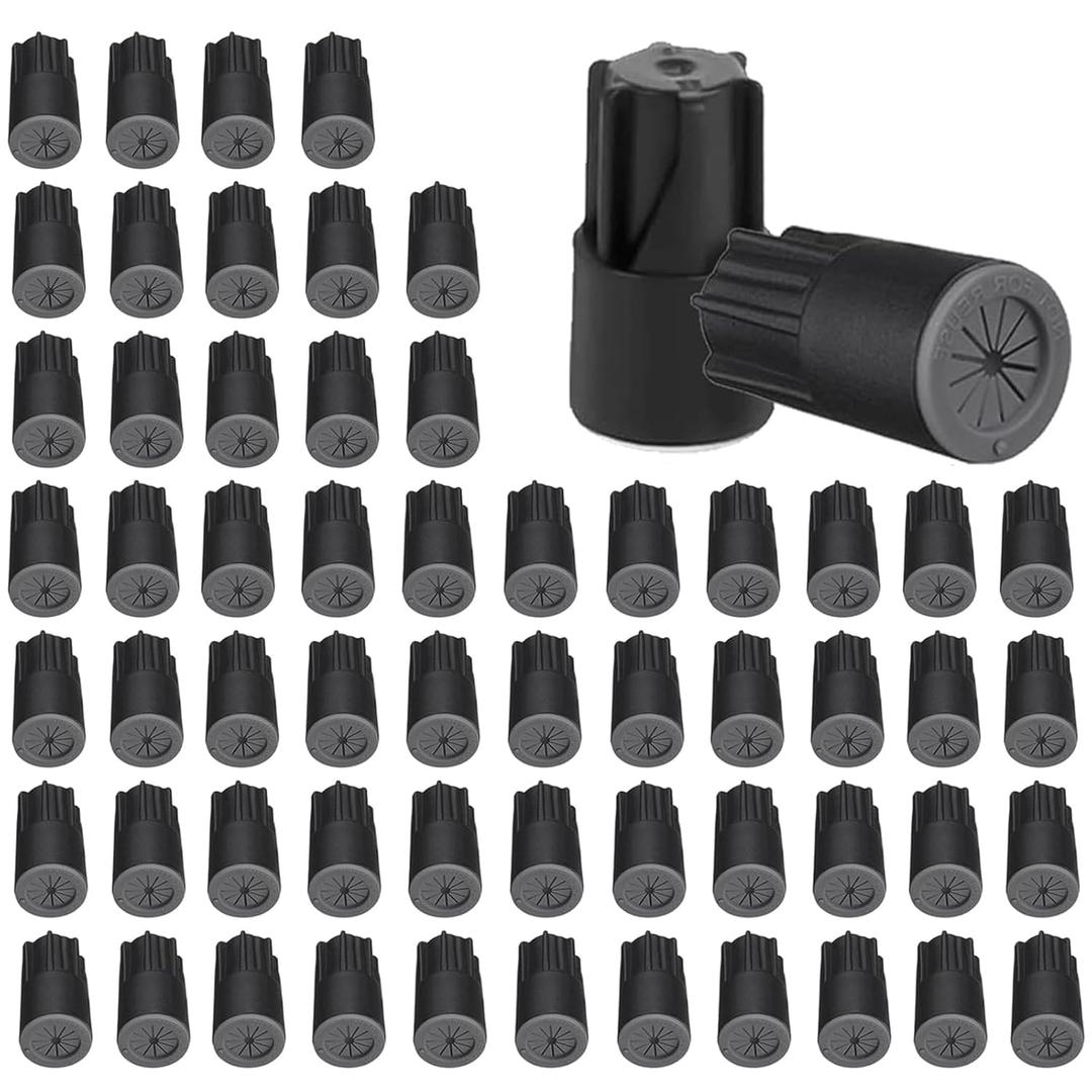 60PCS Waterproof Outdoor Wire Electrical Connectors,Sealant Twist Nuts Caps Cable Terminal Connector Gel for Landscape Light, Building Application, Wet Location Installation, 22AWG-14AWG, Small Size