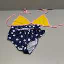 Midlee Yellow Polka Dot Dog Bikini (XX-Large)