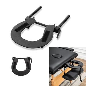 HOINCO 1Pcs Massage Table Face Cradle, Black Face Cradle Massage Table Bed Face Cradle Standard Universal Adjustable Headrest Cradle for Massage Tables Headrest