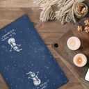 Qeheb Navy Blue Christmas Kitchen Towels, Winter Christmas Dish Tea Towels, Tis The Season Let It Snow Winter Holiday Snowman Tree Decorative Hand Towels for Bathroom Decor, 16X24In Set of 2
