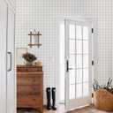 Heroad 17.3"x385" Plaid Peel and Stick Wallpaper Neutral Wall Paper Boho Checkered Contact Paper Self Adhesive Removable Wallpaper for Bathroom Kitchen Cabinets Waterproof Decor Vinyl Roll