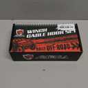 3/8" Winch Hook & Winch Cable Hook Stopper Sets, Heavy Duty Grade 70 Forged Steel Recovery Hook with Safety Latch, Included Allen Wrench,Max 37,478 Lbs, Red