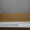 Air Conditioner Fence 50 "H x 50 "W, Privacy Fence Panels for Outside Trash Can Pool Equipment Enclosure Outdoor Privacy Screen  Hide AC Units White Vinyl Fence, 2 Panels with 3 Metal Stake (50 "W x 50 "HSemi-enclosure)