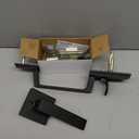 Front Door Handle Lockset for Entry Door in Matt Black Finish Without Deadbolt fit Smart Lock