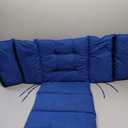 Blue Seat Cover Outdoor Tufted Seat