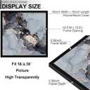 Fxojyvo 16x16 Frame Set of 6, Black Picture Frame for 16 x 16 Square Picture Poster Photo, Light Weight and High Transparent 16 by 16 Frame for Wall - 6 Pack/Black/16 x16