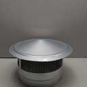 VIVOHOME 8" Cone Top Chimney Cap with Screen, Round Roof Rain Chimney Cover, Galvanized Steel Fireplace Exhaust Cap, Adjustable Roof Cap for Vent