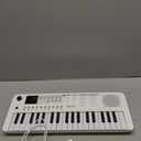 POGOLAB MK1 37 Keys Kids Keyboard Piano, Mini Portable Multi-Function Piano with Excellent Sound Quality, Built-In Speaker & LED Display, Small Electric Music Keyboard Gift for Beginners (White), Compact