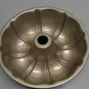 Onader Fluted Cake Pan Nonstick, 10 Inch Round Tube Baking Pan for Pound Cake, 10 Cups Large Heavy Duty Carbon Steel Baking Mold Bakeware, Gold