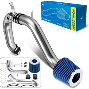 PHILTOP 3" Cold Air Intake Kit System Compatible with Honda Accord 2008 2009 2010 2011 2012 L4 2.4L, High Performance, Blue