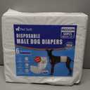 Pet Soft Dog Diapers Male - Disposable Male Dog Wraps Wetness Indicator, Ultra Absorbent Doggie Diapers Comfortable for Incontinence Excitable Urination, 50pcs Medium