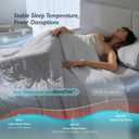 Breescape Cooling Comforter King Size, Blentek QMax>0.5, Dual-Sided Blanket | Breathable Blanket for Hot Sleepers & Night Sweats, Premium Lightweight Summer Bedding, 106x90 Inches