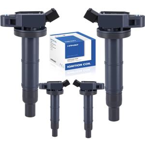 UF333 4 pcs Ignition Coil Pack Compatible with Toyota 2001-2010 RAV4 Camry Corolla Solara Highlander Matrix for Lexus HS250H 2.0L 2.4L UF494 9091902244 9091902266