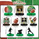 10PCS Football Party Decorations Football Table Centerpiece Football Honeycomb Centerpieces Table Toppers for Football Birthday Party Football Game